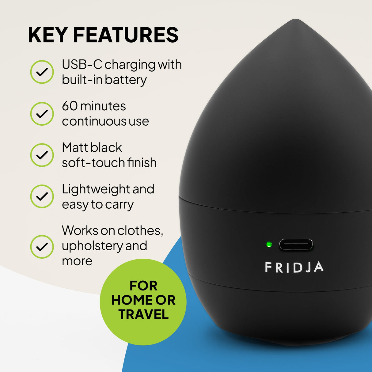 Fridja f40 Rechargeable Fabric Shaver