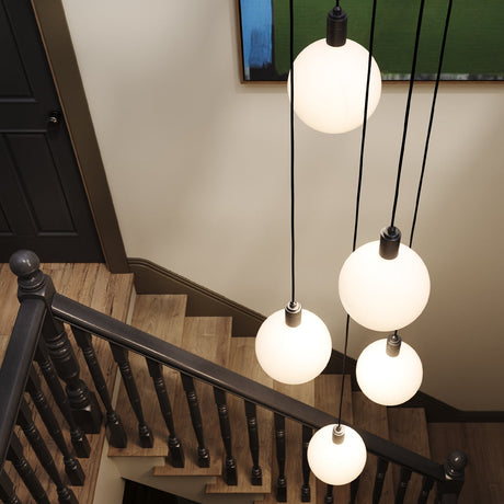 Tala Five Pendant in Graphite with Sphere V
