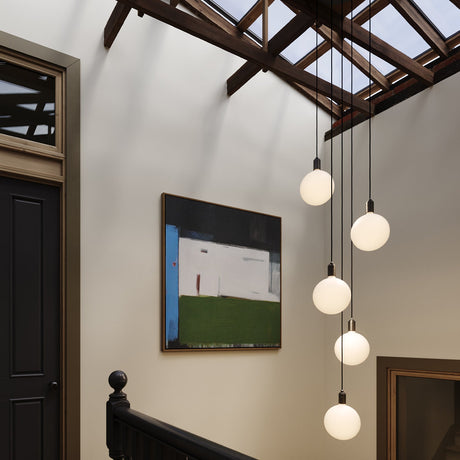 Tala Five Pendant in Brass with Sphere V