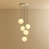 Tala Five Pendant in Brass with Sphere V