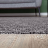 Flex Grey Low Pile Solid Rug