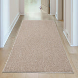 The Rugs Flex Beige Low Pile Solid Rug