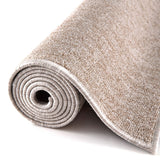 The Rugs Flex Beige Low Pile Solid Rug