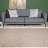 The Rugs Flex Beige Low Pile Solid Rug