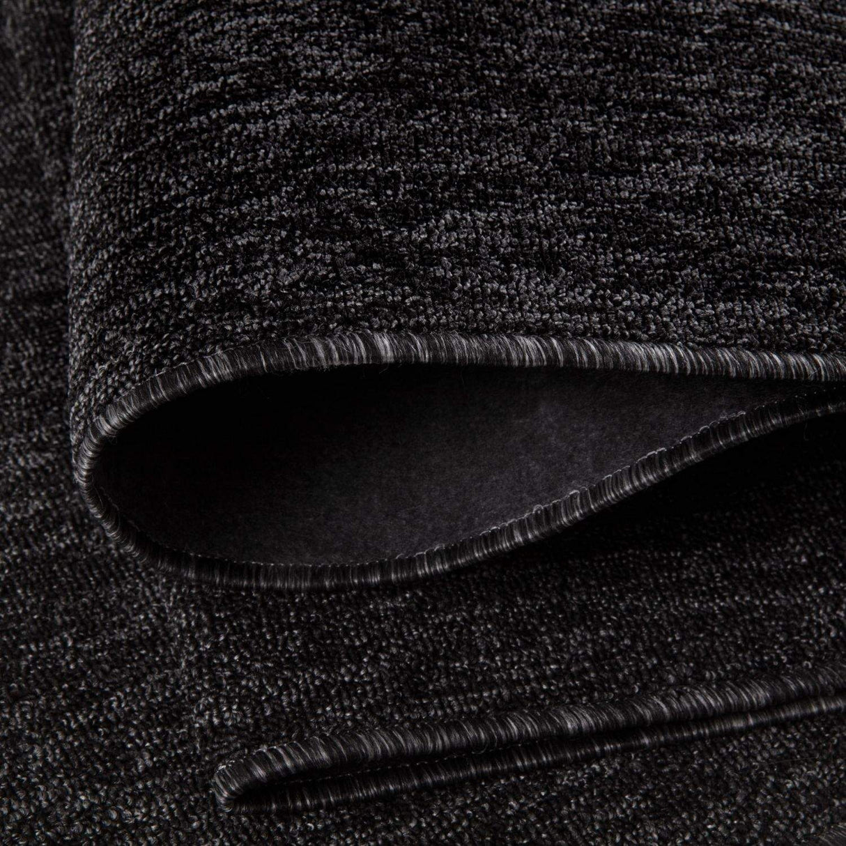 Flex Dark Grey Low Pile Solid Rug