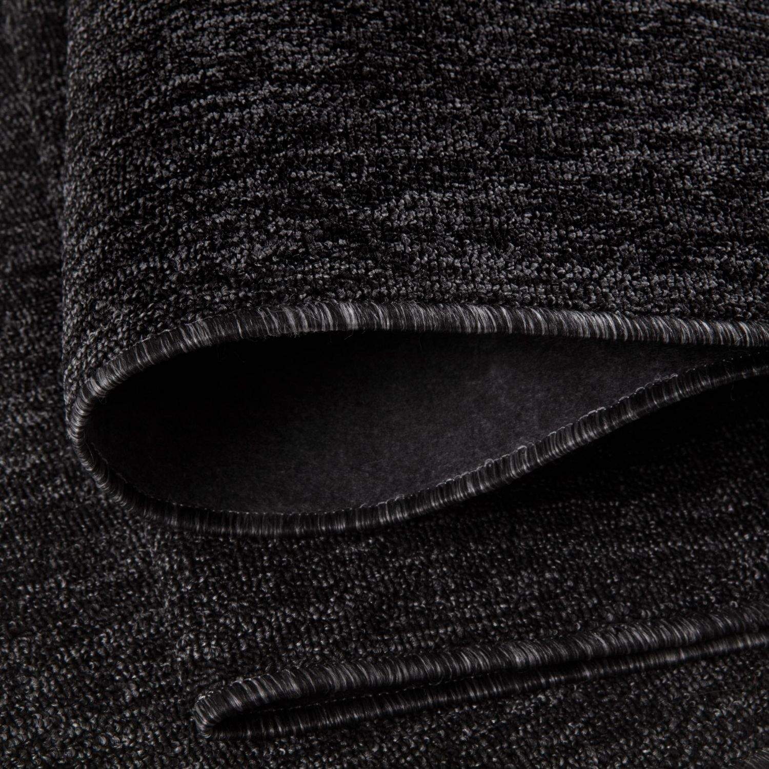 Flex Dark Grey Low Pile Solid Rug