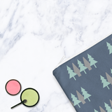 Shadowbright Navy Blue Scandinavian Forest Makeup Bag - 24cm x 19cm