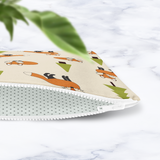 Shadowbright Beige Scandi Foxes Make Up Bag -  24cm x 19cm