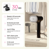 Fridja F20 Handheld Clothes Steamer Pro with Suction