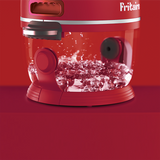 Fritaire Self-Cleaning Glass Bowl Air Fryer - Cherry Red