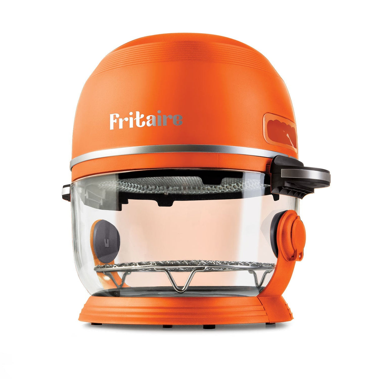 Fritaire Self-Cleaning Glass Bowl Air Fryer - ORANGE