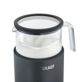 Graef Glass Induction Milk Frother - Black
