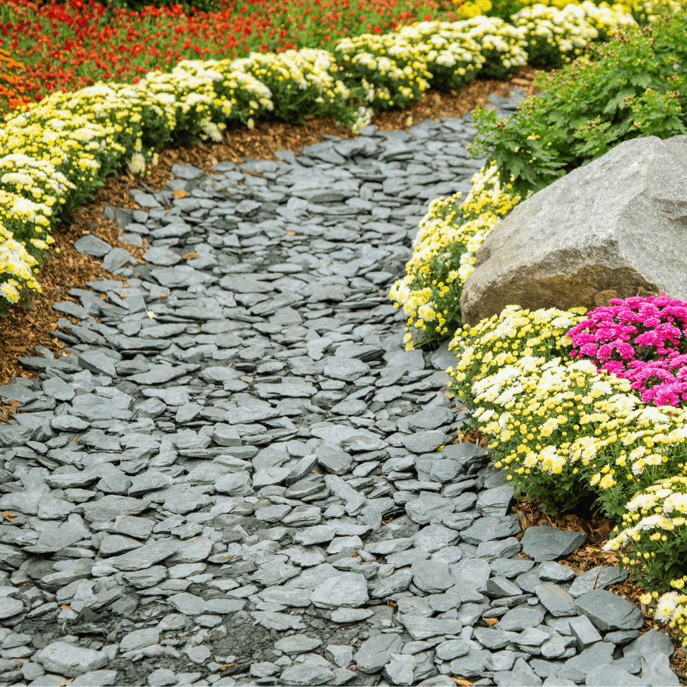 Dandy's Welsh Green Crushed Slate Chippings 20mm Bulk Bag