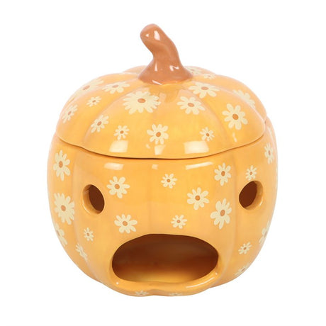 Blush & Bale Floral Pumpkin Oil Burner Décor