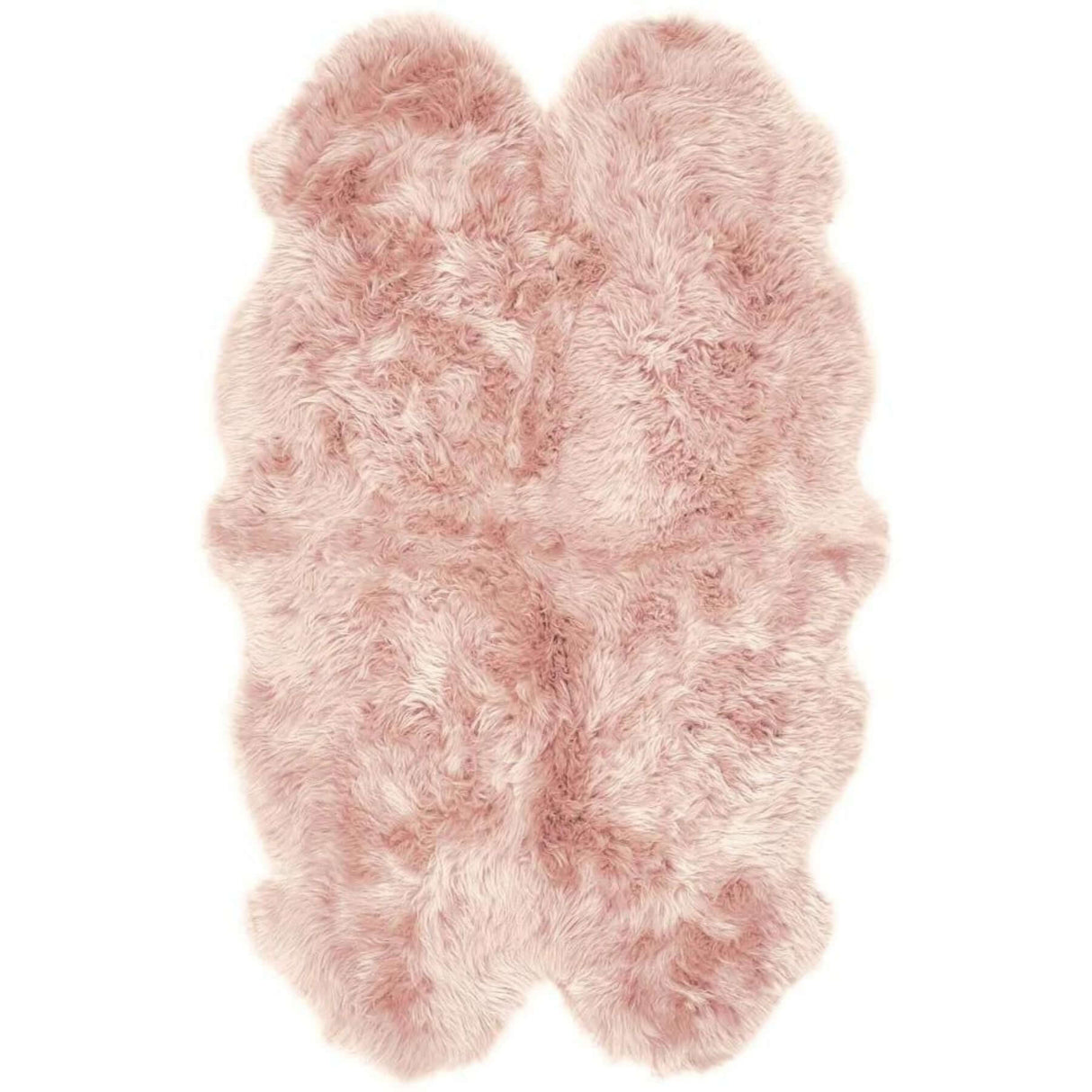 The Rugs Genuine Rose Sheepskin Faux Fur Rug
