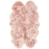 The Rugs Genuine Rose Sheepskin Faux Fur Rug