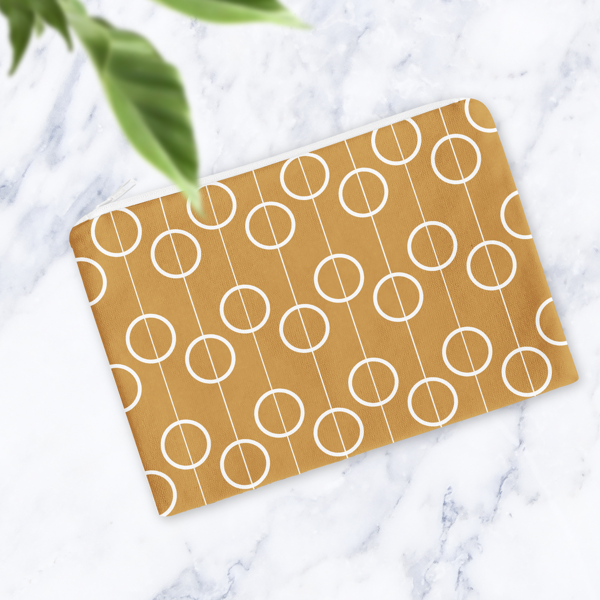 Shadowbright Retro Gold Make Up Bag - 24cm x 19cm