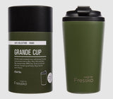 Fressko Khaki Reusable Travel Mug Stainless Steel