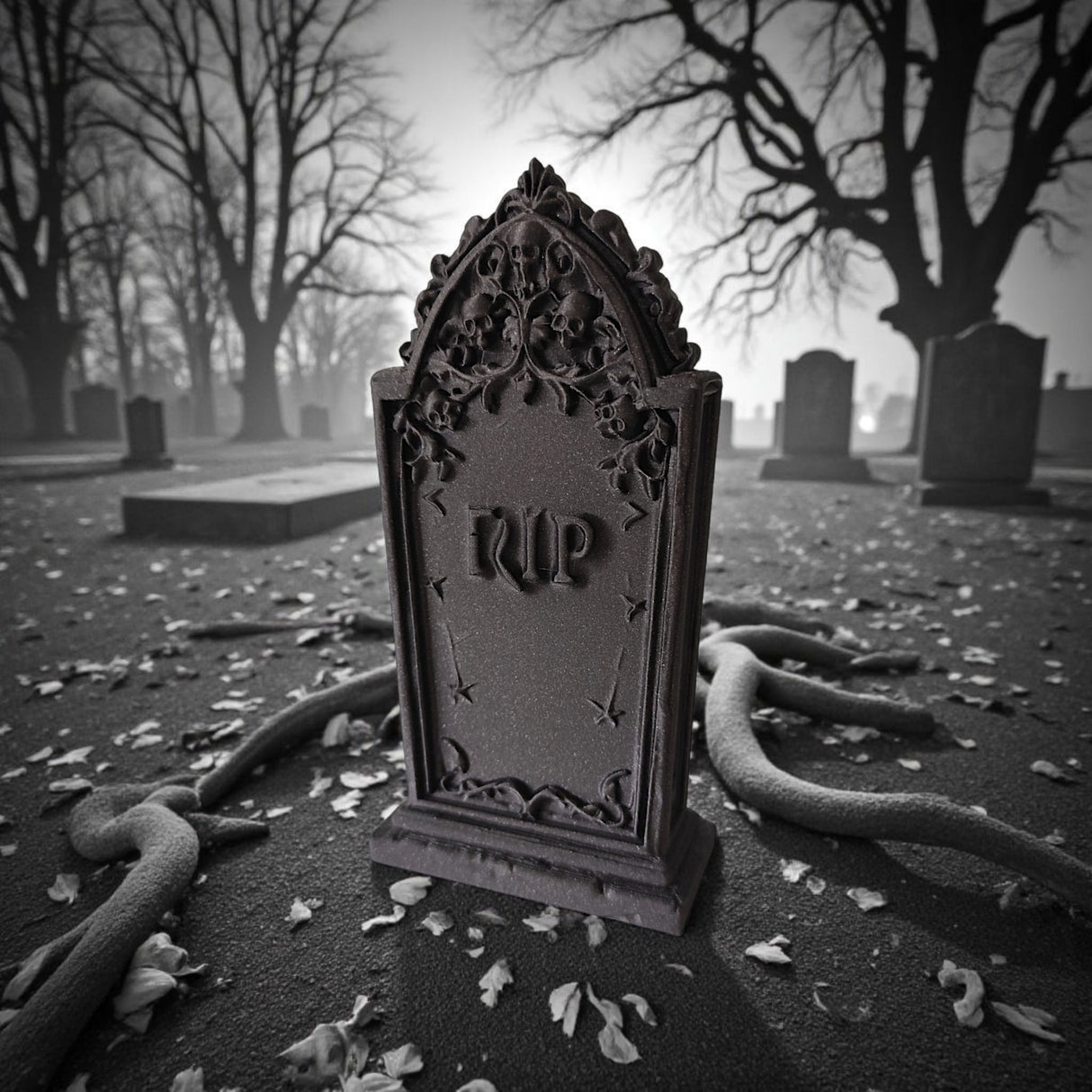 Filamora Studios Scary Halloween Tombstone Decor - PLA Grave Ornament