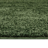 Washable Forest Green Shaggy Rug by The Rugs