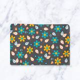 Shadowbright Grey/Turquoise Floral Makeup Bag - 24cm x 19cm