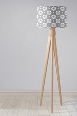 Shadowbright Grey and White Tiles Design Geometric Lampshade