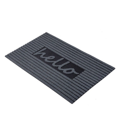 Nicoman Eco-Friendly "Hello" Door Mat - Dark Grey
