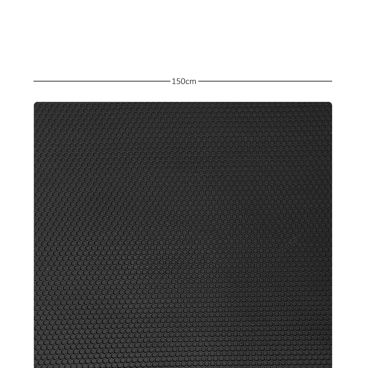 Nicoman Hex PVC Rubber Mats Black - 1.5m Wide