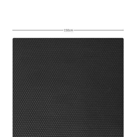 Nicoman Hex PVC Rubber Mats Black - 1.5m Wide