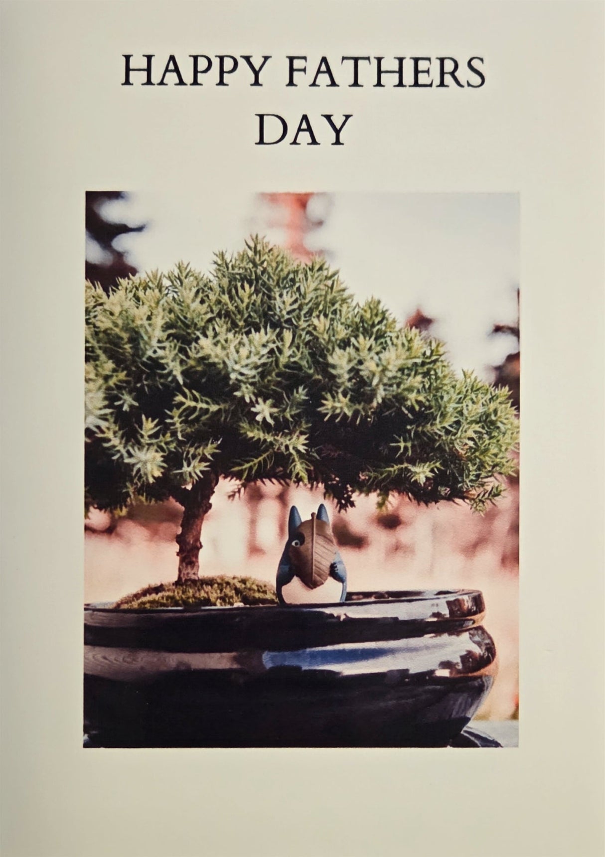 Yorkshire Bonsai Personalised Father’s Day Greeting Card – Custom Gift