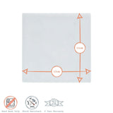 Rinkit Square Glass Coasters Pack of 6 – 10cm