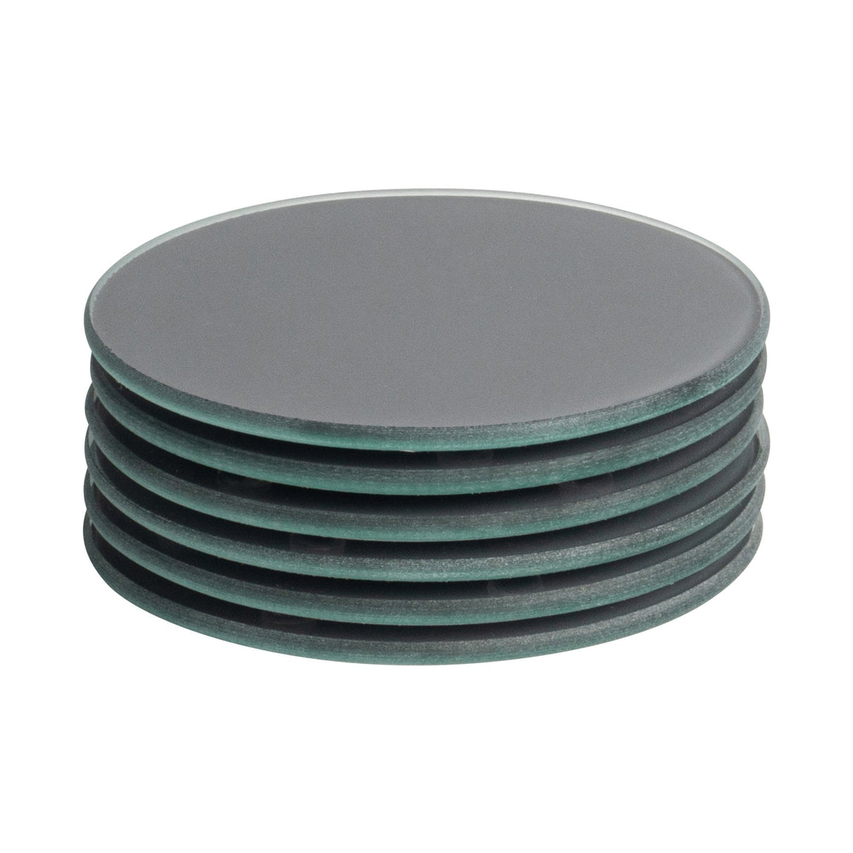 Rinkit Round Glass Coasters – Pack of Six