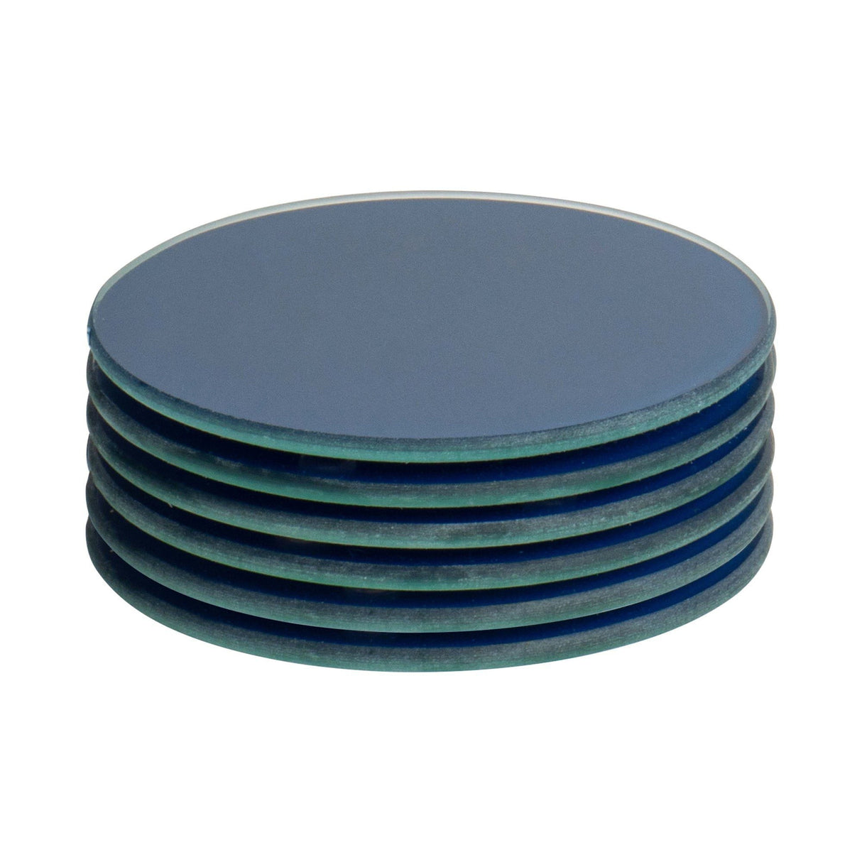 Rinkit Round Glass Coasters – Pack of Six