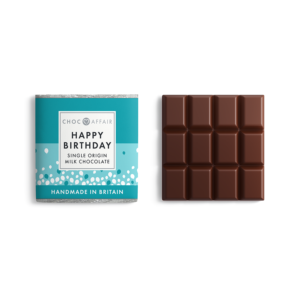 Yorkshire Bonsai Happy Birthday Milk Chocolate Bar Gift - 30g