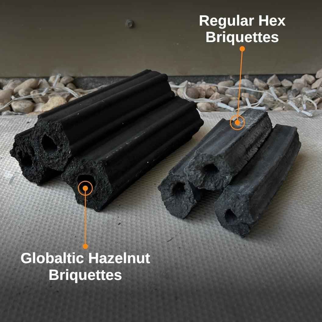 Globaltic HazelHex Briquettes - 10kg
