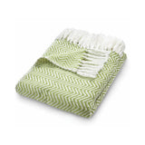 Herringbone Design Woven Throw | The Rugs