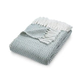 Herringbone Design Woven Throw | The Rugs