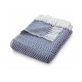 Herringbone Design Woven Throw | The Rugs