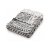 Herringbone Design Woven Throw | The Rugs