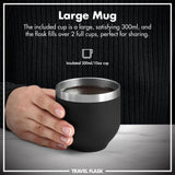 ION8 Luma Vacuum Insulated, Flask & Mug, Black, 700ml (24oz)
