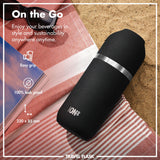 ION8 Luma Vacuum Insulated, Flask & Mug, Black, 700ml (24oz)