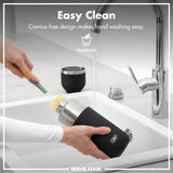 ION8 Luma Vacuum Insulated, Flask & Mug, Black, 700ml (24oz)