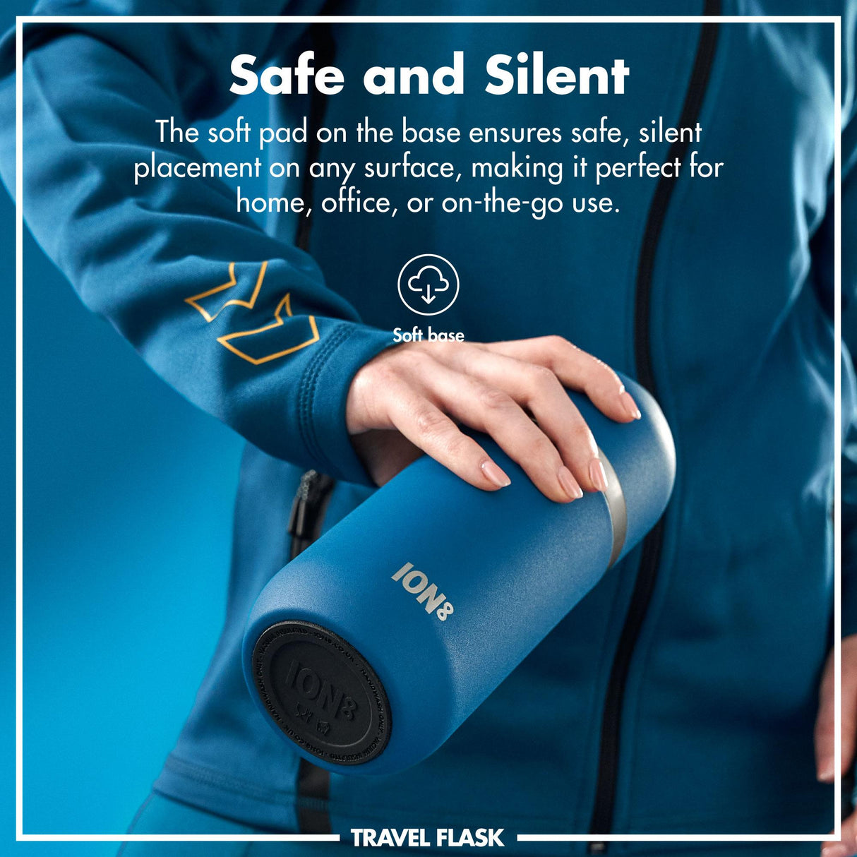 ION8 Luma Vacuum Insulated, Flask & Mug, Deep Teal, 700ml (24oz)