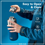 ION8 Luma Vacuum Insulated, Flask & Mug, Deep Teal, 700ml (24oz)