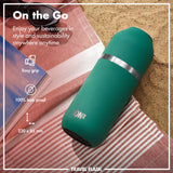 ION8 Luma Vacuum Insulated, Flask & Mug, Green, 700ml (24oz)