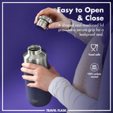 ION8 Luma Vacuum Insulated, Flask & Mug, Purple, 700ml (24oz)