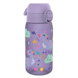 ION8 Leak Proof Kids Water Bottle, Recyclon, Purple Unicorns, 350ml (12oz)