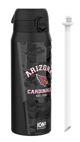NFL x ION8 Insulated Steel Water Bottle, NFL Cardinals, 750ml (24oz)