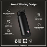 NFL x ION8 Insulated Steel Water Bottle, NFL Falcons, 750ml (24oz)