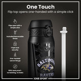 NFL x ION8 Insulated Steel Water Bottle, NFL Ravens, 750ml (24oz)